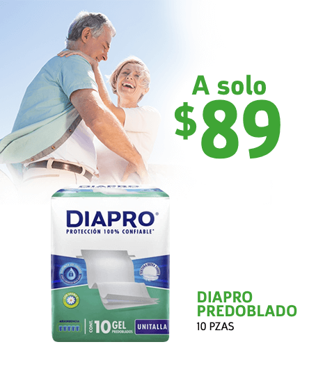Pide diapro ropa interior para adultos para bebé en Farmacias YZA con servicio a domicilio