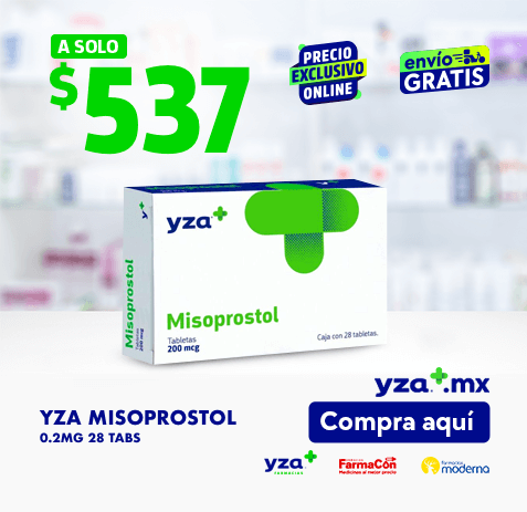 Compra en línea producto misoprostol en farmacias YZA al mejor precio con servicio a domicilio gratis