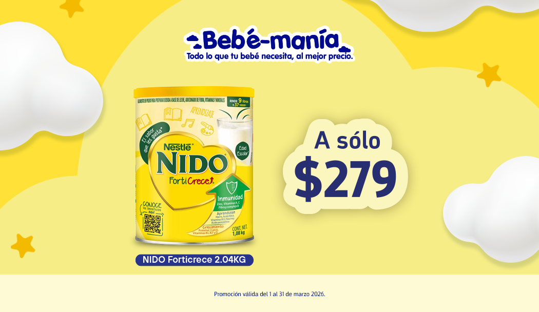 Compra articulos para bebé con descuento a precio especial con servicio a domicilio gratis