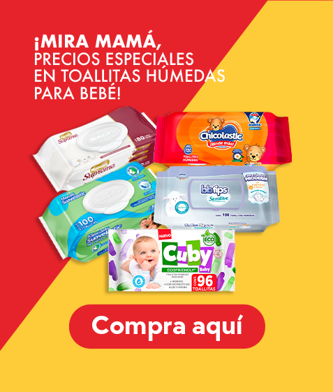 Compra en linea en Farmacias YZA toallitas humedas para bebés con servicio a domicilio gratis