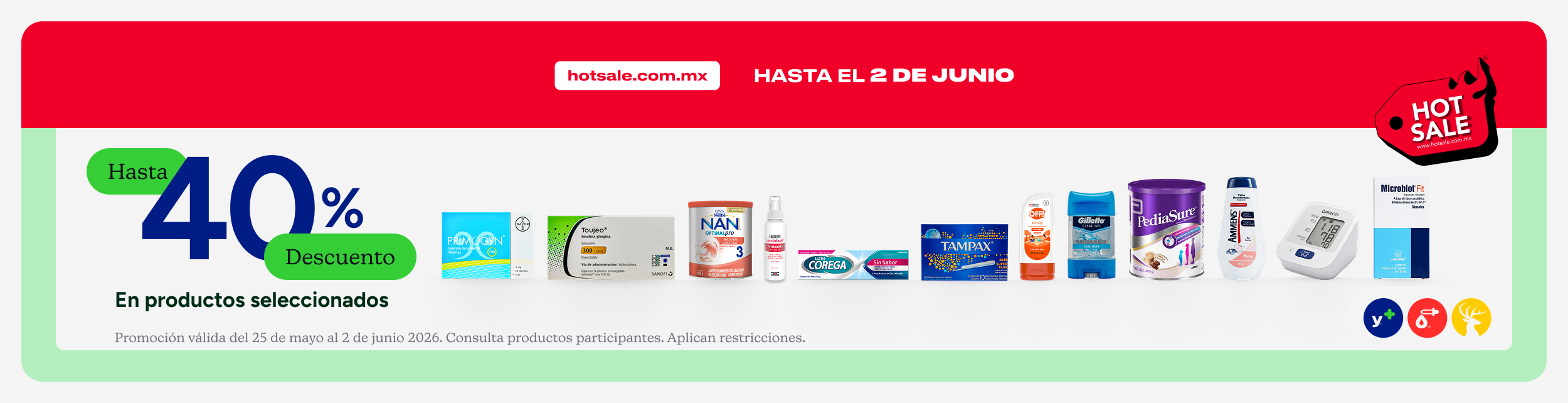 Aprovecha los días dermo con increíbles descuentos, hasta 3 meses sin intereses en línea con servicio a domicilio gratis