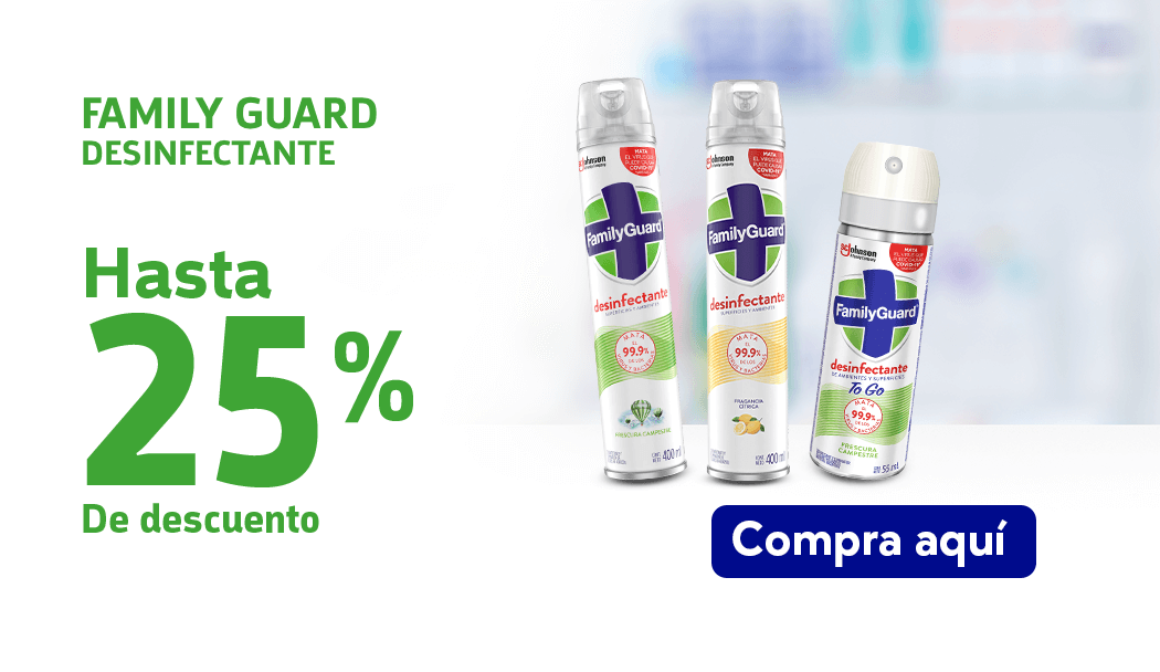 Aprovecha compra productos de family guard desinfectantes al mejor precio con servicio a domicilio en FARMACIAS YZA