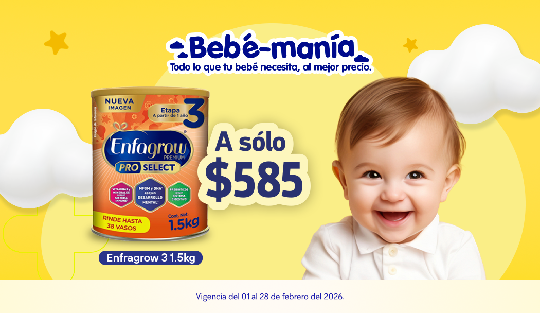 Compra articulos para bebé con descuento a precio especial con servicio a domicilio gratis