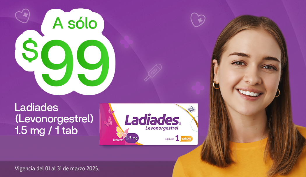 Aprovecha compra ladiades al mejor precio con servicio a domicilio en FARMACIAS YZA