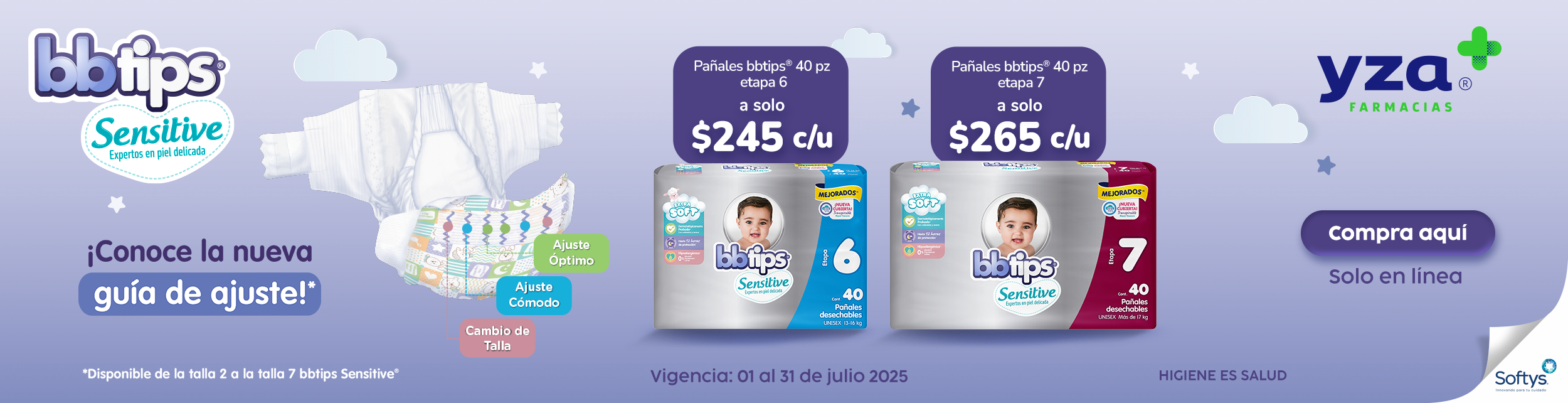 Compra en línea con servicio a domicilio gratis solo en Farmacias YZA