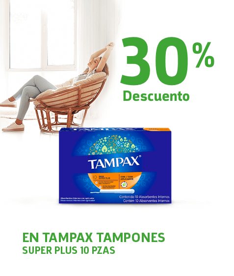 Pide en linea protección femenina tampax a precio especial en Farmacias YZA con servicio a domicilio