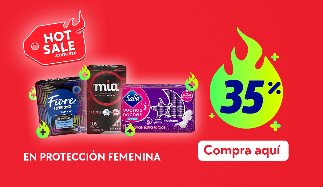 Pide en linea productos de protección femenina en Farmacias YZA con servicio a domicilio en farmacias YZA
