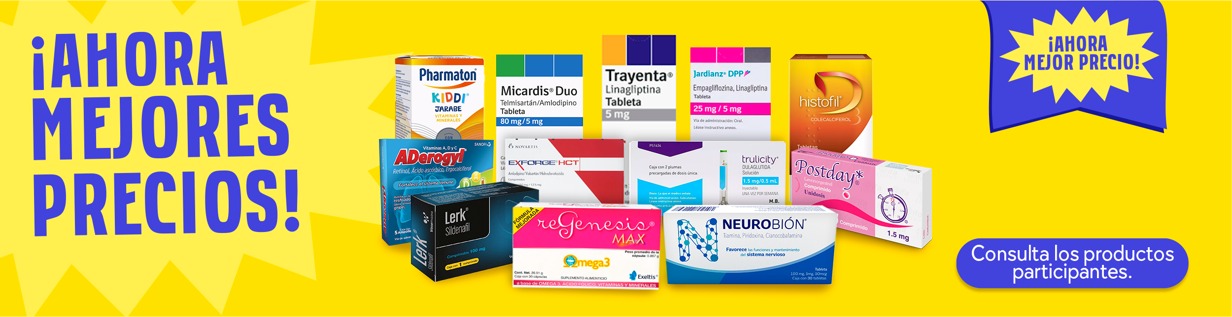 Aprovecha compras especial de medicamentos los lunes con 30% de descuento hasta 3 meses sin intereses en linea con servicio a domicilio gratis