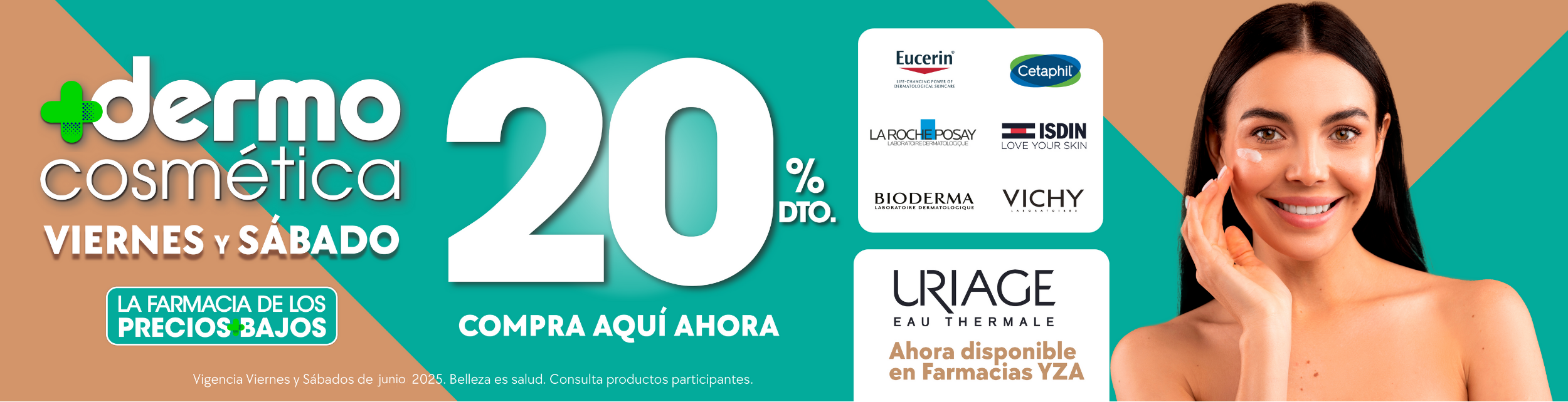 Aprovecha los días dermo con increíbles descuentos, hasta 3 meses sin intereses en línea con servicio a domicilio gratis