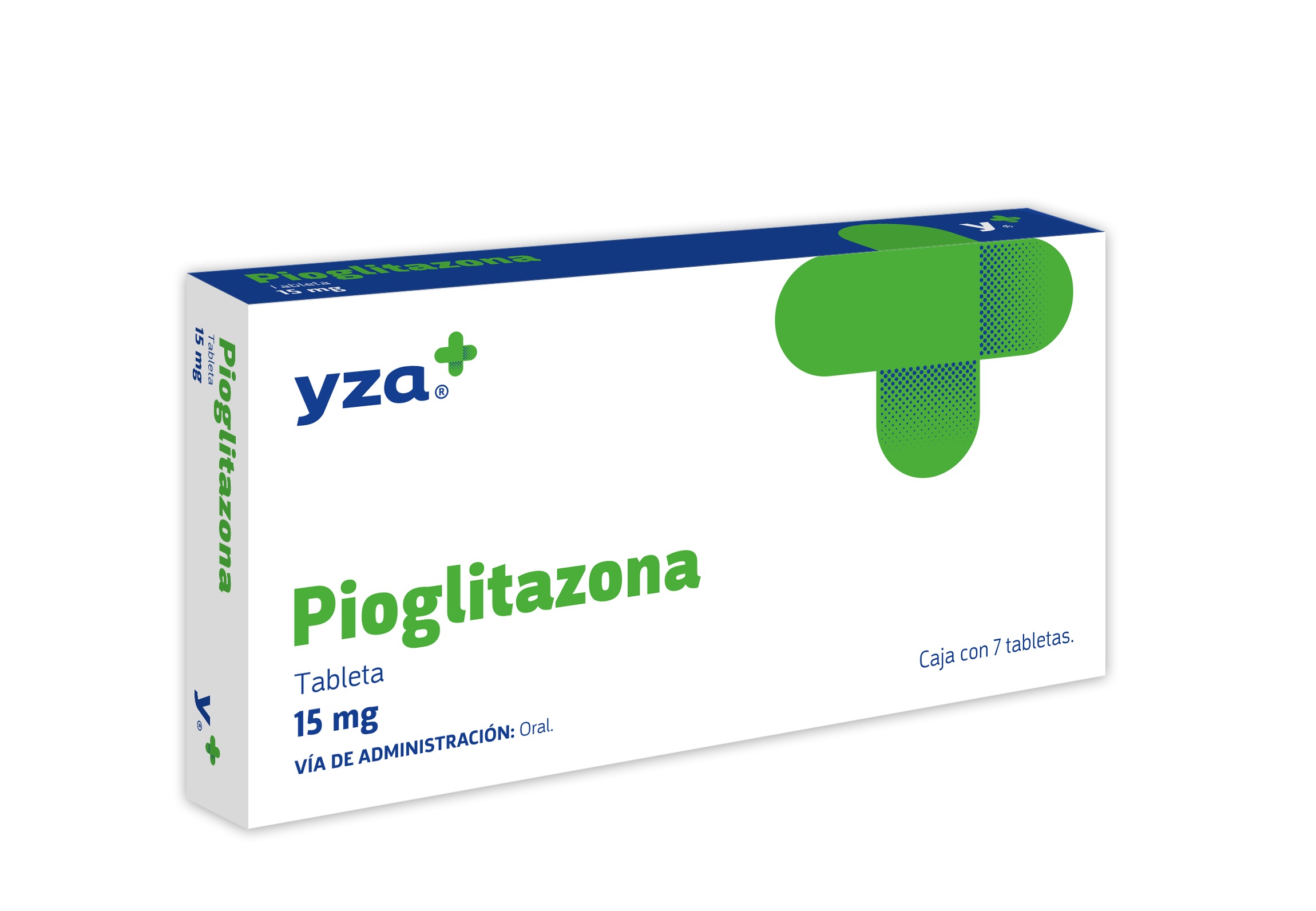 Yza Pioglitazona 15Mg 7 Tabs