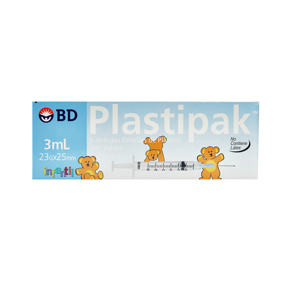 Bd Plastipak 23Gx25Mm 5 Jga X 3Ml