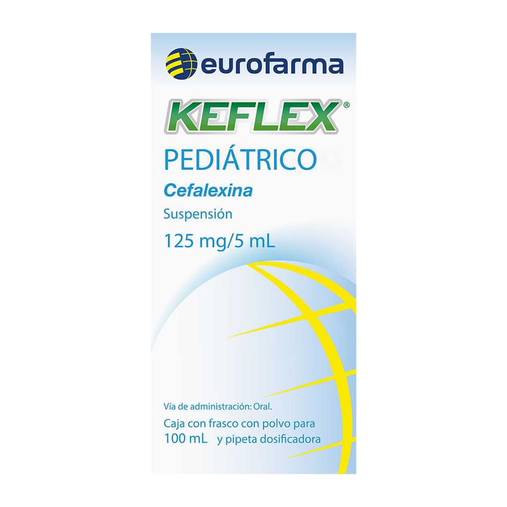 Keflex Suspension C/Pipeta 125Mg 100Ml