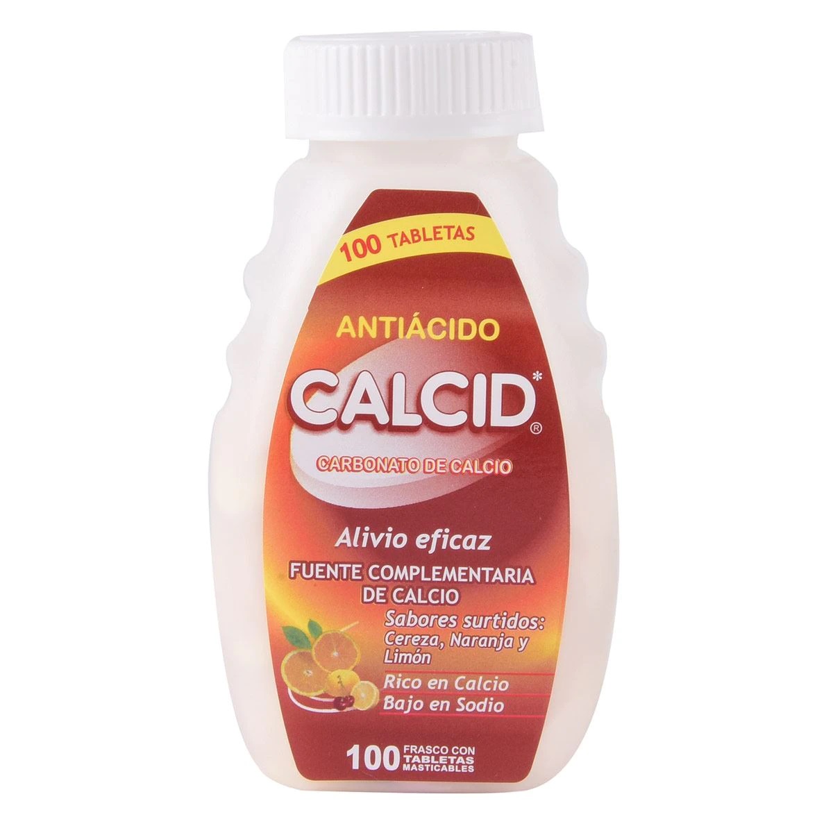 Calcid Antiacido Sabores Surti 100 Tabs