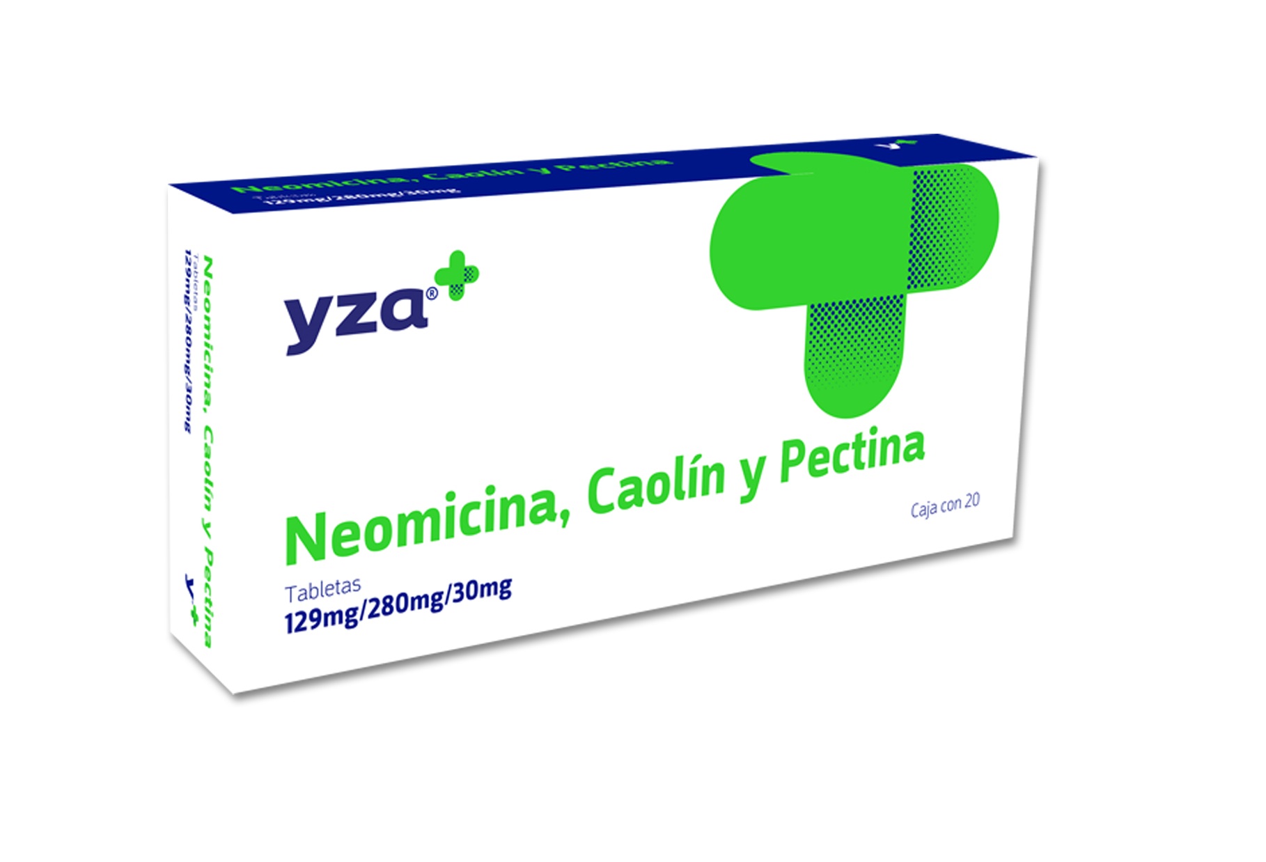 Yza Neom/Caol/Pect 129Mg/280Mg/3 20 Tabs