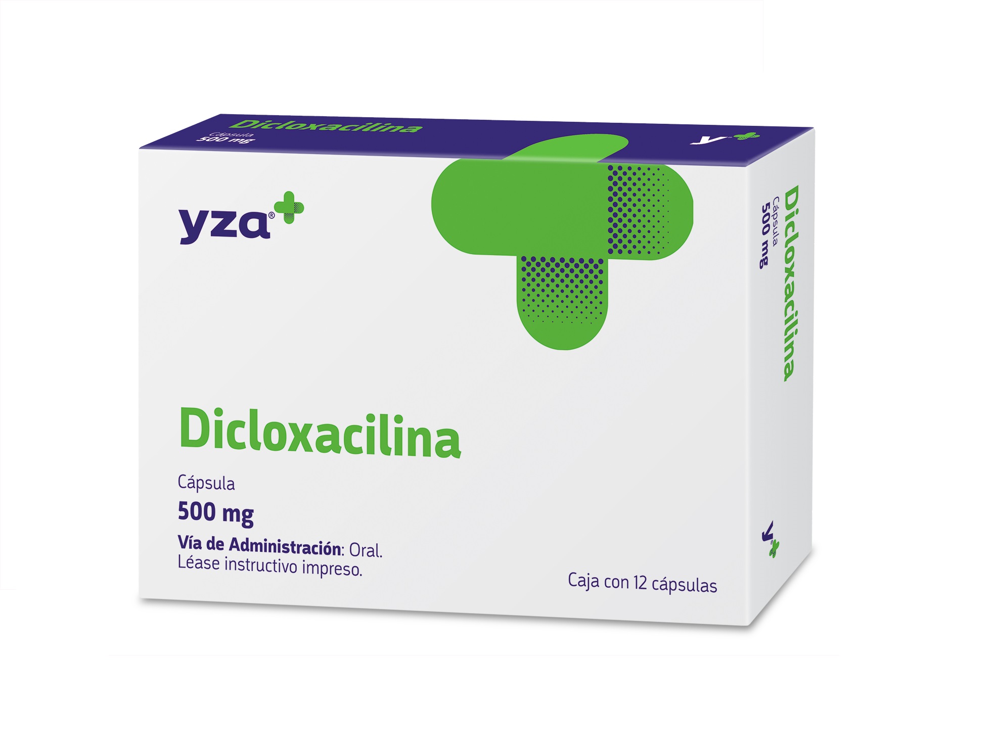 Dicleophen Yza Dicloxacilina 500Mg 12 Caps