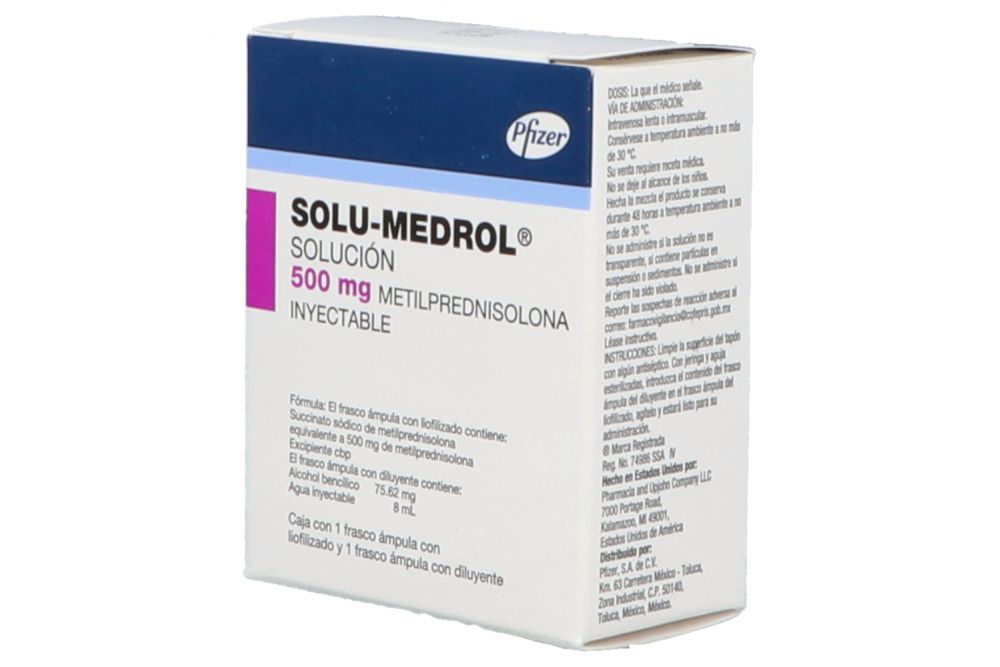 Solu-Medrol 500Mg 8Ml
