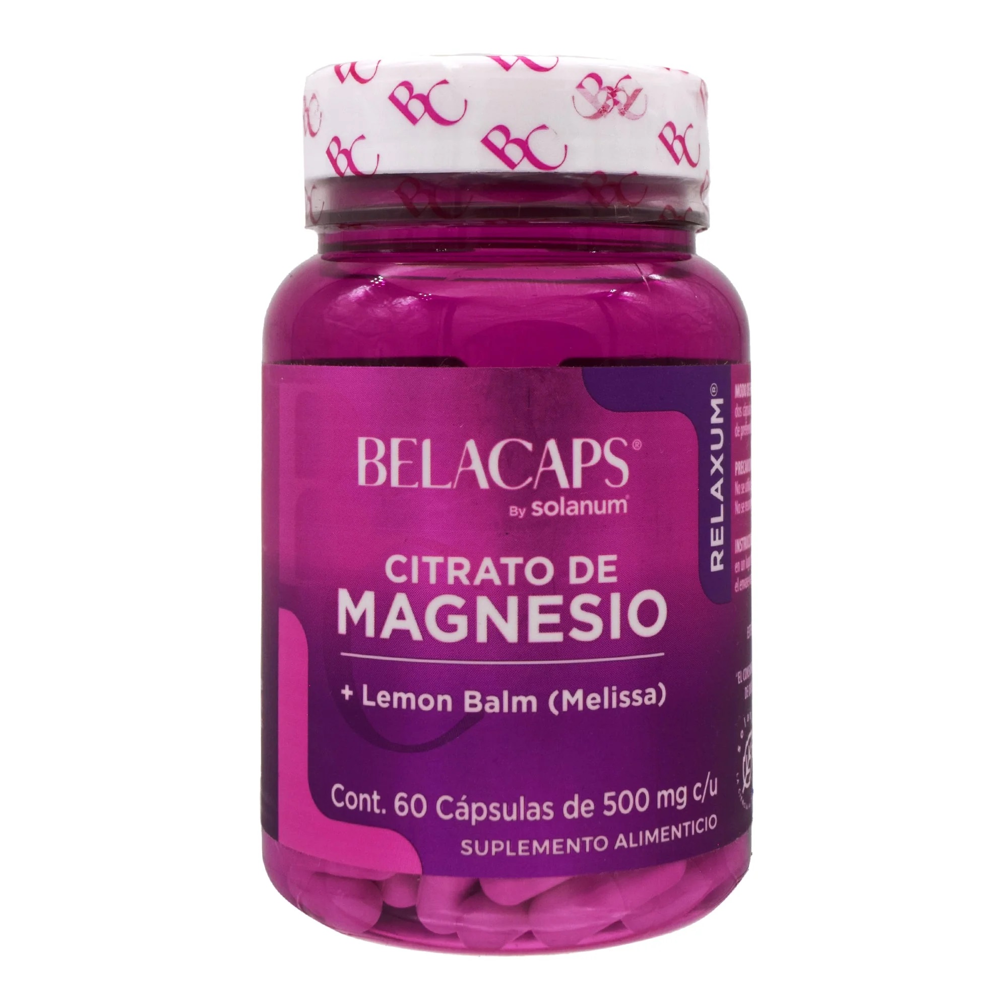 Belacaps citrato magnesio 500mg 60 caps